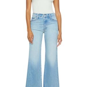 MOTHER Light Blue High-Rise Wide Leg Jeans